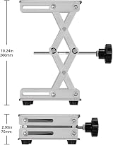 Labasics Lab Scissors Jack 150 x 150 mm Stainless Steel Platform 10kg view 3