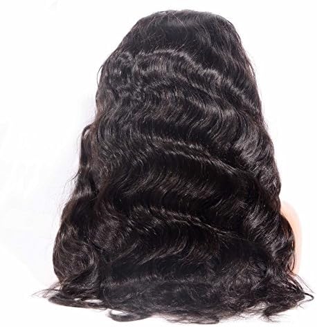 Sunnymay Hair Natural Looking Body Wave Brazlian Virgin Hair Lace Front Human Hair Wigs With Baby Hair For African Americans 300% High Density 18inch