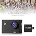 Sports Action Camera 1080P 12MP Waterproof Helmet Camera Underwater Cam with 170 Wide Angle and Rechargeable Battery