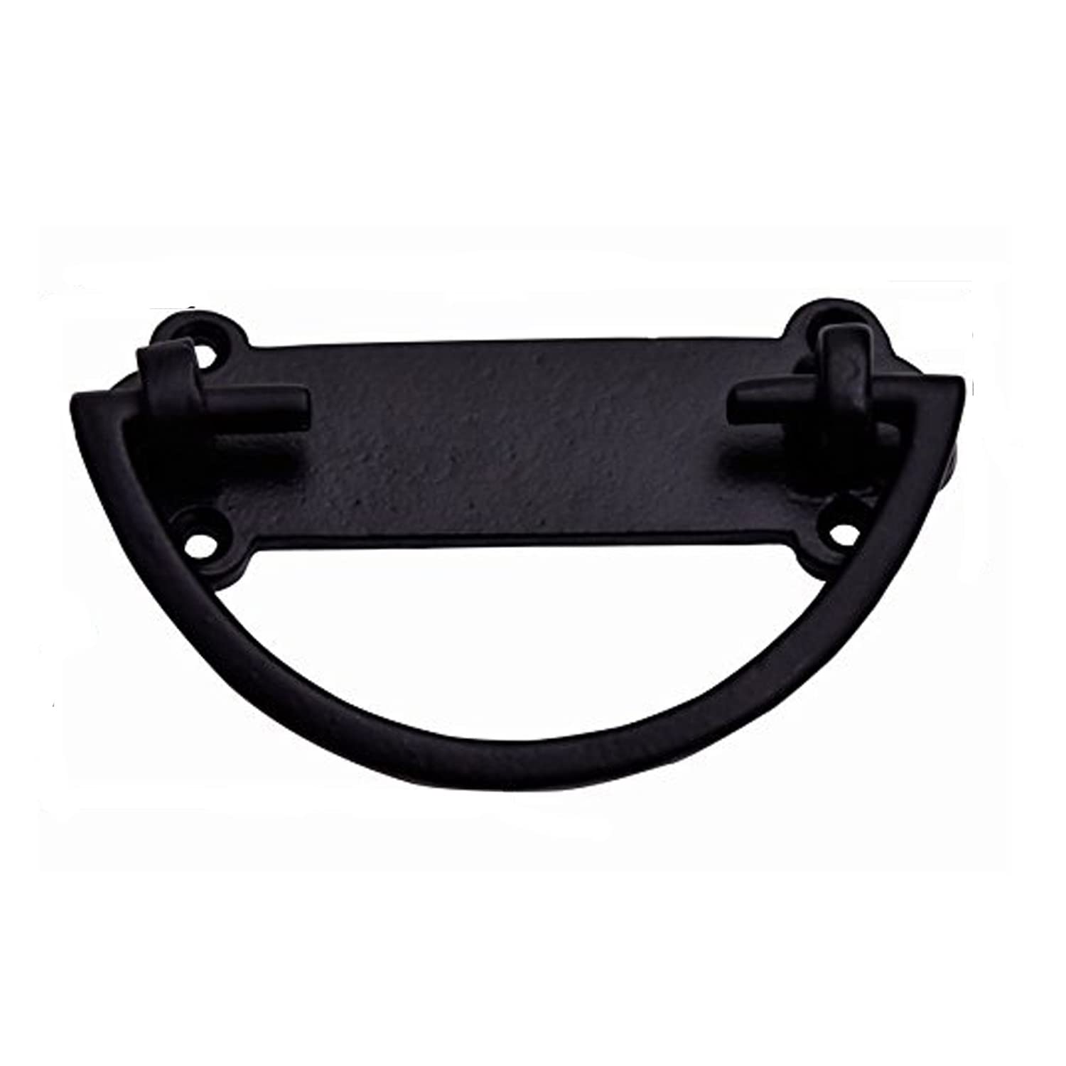 Perilla Home Black Metal Lifter Handle & Pull Set of 2 Utility Decorative Chests Trunks Packets Crates Storage Boxes