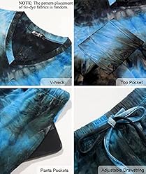 RUBZOOF Womens Tie Dye Pajama Sets Casual Summer