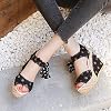 Dainzuy-Womens-Wedge-Sandals-Ladies-Espadrille-Platform-Open-Toe-Lace-Up-Ankle-Wrap-Summer-Dot-Sandals-Shoes