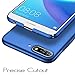 anccer Huawei Y7 Prime 2018 / Huawei Y7 2018 / Huawei Nova 2 Lite Case [Ultra-Thin] [Anti-Stain] [Anti-Drop] Premium Material Slim Full Protection Cover (Smooth Blue)
