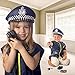 Next Milestones Kids Police Costume Toy 10 Pcs with Police Officer Hat, Handcuff, Vest, Walkie Talkie, Flashlight, Baton - Kids Police Halloween Costume Dress Up for Boys and Girls