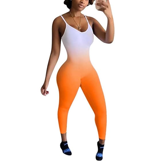 orange camo playsuit