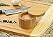 Round Bamboo Salt Box Eco-Friendly, 100% Organic bamboo, Professional-Grade,The best salt storage container on the market.