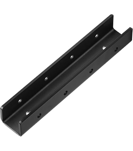 Qrooviiy U-Shaped Deck Railing Bracket – Heavy Duty 2x4 Lumber Connector, Concealed Hidden Fastener For Wood Fences, Stairs, Pergolas – 4-Pack With Screws & Drill Bit