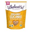 Wholesome Sweeteners Fair Trade Organic Sucanat (Brown Sugar), 16-Ounce Pouches (Pack of 12)