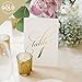 Bliss Collections Table Numbers, Gold Foil, Double-Sided Cards Plus Head Table Card for Your Wedding, Reception, Anniversary, Birthday Party or Celebration, 4