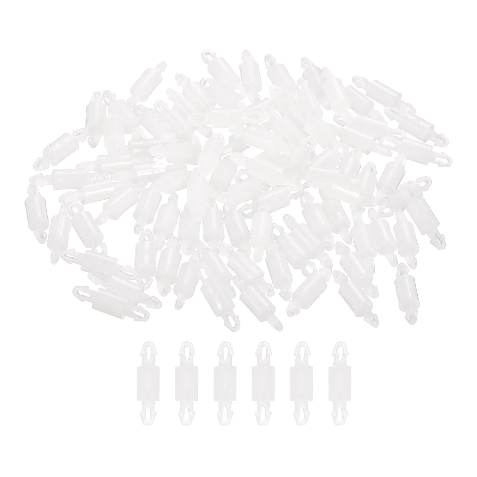 PATIKIL 200PCS PCB Board Isolation Column, Nylon Reverse Locking Circuit Board Clips Standoff Double Head Insulation Bracket Support Height 5mm /0.2"