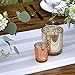 Just Artifacts Mercury Glass Votive Candle Holders 2.75-Inch Speckled Copper (Set of 12) - Mercury Glass Votive Candle Holders for Weddings and Home Décor