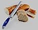 Professional Bread and Cake Knife, 8-inch Serrated Slicer Edge Sharp Blade with Strong Blue and Gray Handle - Stainless Steel Serrated Bread Knives