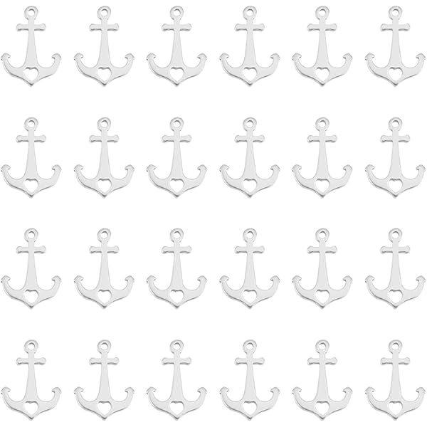 SUNNYCLUE 1 Boîte 60 Pièces 15 Styles Charmes D'Ancre Style Tibétain Alliage Barre Navire Plat Rond Bateau Véhicule Roue Forme Océan Voile Thème