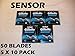 Gillette Sensor - 50 Blades (5 x 10 or 10 x 5 Packs)