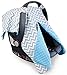 Kids N’ Such Peekaboo Baby Car Seat Cover Car Seat Canopy & Nursing Cover, Chevron/Blue Minky
