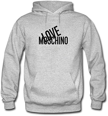 Love Moschino Mens Printed Pullover Hoodies Apparel