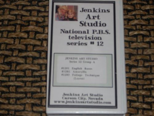JENKINS ART STUDIO National PBS Television Series #12 (Series 12 Group A). #1201 English Roses, #1202 Amaryllis, #1203 Foliage Technique (Leaves). Teaches the easy Jenkins wet on wet style of oil painting. (Jenkins Art Studio, Series 12 Group A)