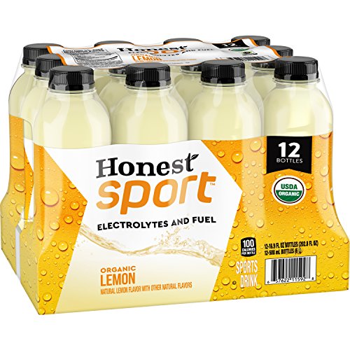 Honest Sport Drinks Organic Lemon, 16.9 fl oz, 12 Pack