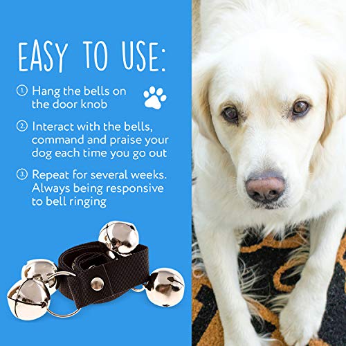 IMPRESA Dog Bells for Door Potty Training Doggie Doorbell for