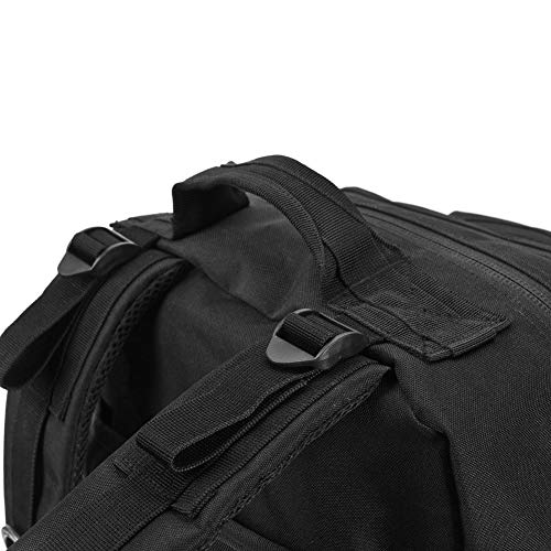 AXEN Military Tactical Backpack, Large 3 Day Assault Pack, Army Molle Bug Out System, with 2L Hydration Water Bladder(Black) - Thumbnail 5