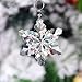 H&D Crystal Snowflake Chandelier Prisms Drop Pendants Ornament (Snowflake-6)