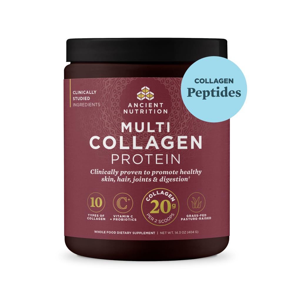 Ancient Nutrition Hydrolyzed Multi Collagen Peptides Powder, Unflavored