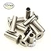 BLIKA 10 Pack Stainless Steel Protector Sleeves for 1/8