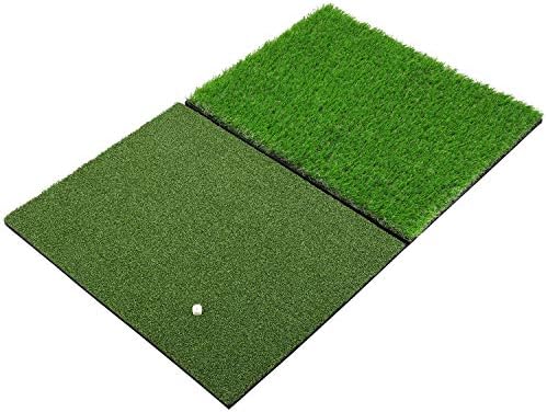 SkyLife Dual-Turf Golf Hitting Grass Mat XL 24”x37”, Portable Training Fairway Rough Turf, Driving Chipping Golf Equipment, Home Backyard Garage Outdoor Practice (XL 24”x37”) SkyLife Dual-Turf Golf Hitting Grass Mat XL 24”x37”, Portable Training Fairway Rough Turf, Driving Chipping Golf Equipment, Home Backyard Garage Outdoor Practice (XL 24”x37”)