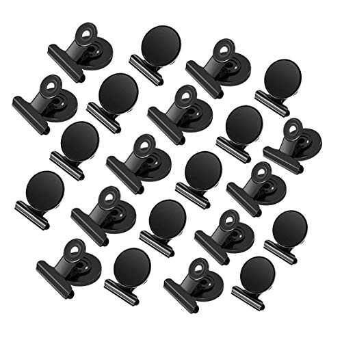 Clips 22 Pack, Black Heavy Duty Fridge Refrigerator Clips for Photo Displays