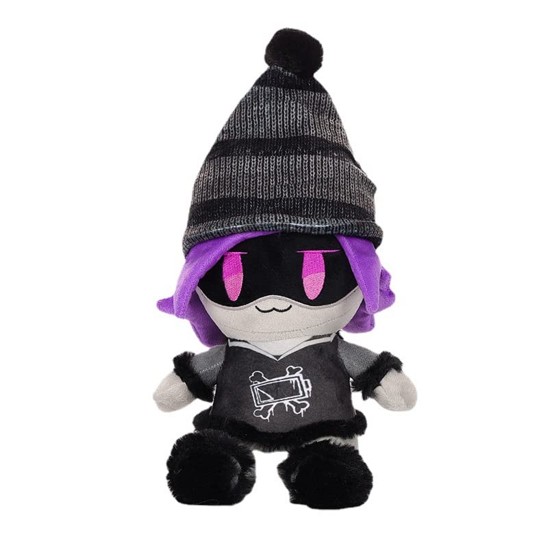 Maomoto Murder Uzi Plush Toy Purple Hair Girl Plush Doll Uzi Soft Stuffed Plush Doll for Boys Girls for Fan Collection