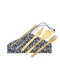 Merakit Bamboo Utensils with Reusable Straw and Cl