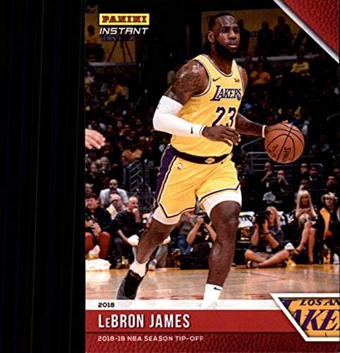 2018-19 Panini Instant NBA Basketball #4 LeBron James Los Angeles Lakers Official NBA Trading Card Online Exclusive 1 of 330 Made