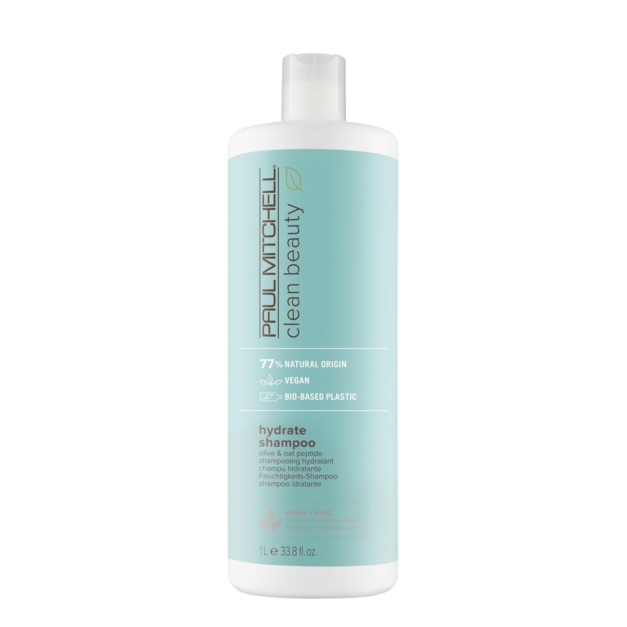 Paul Mitchell Clean Beauty Hydrate Shampoo, Replenishes Hair, Adds Moisture, For Dry Hair, 33.8 fl. oz. Image Paul Mitchell Clean Beauty Hydrate Shampoo, Replenishes Hair, Adds Moisture, For Dry Hair, 33.8 fl. oz. Image