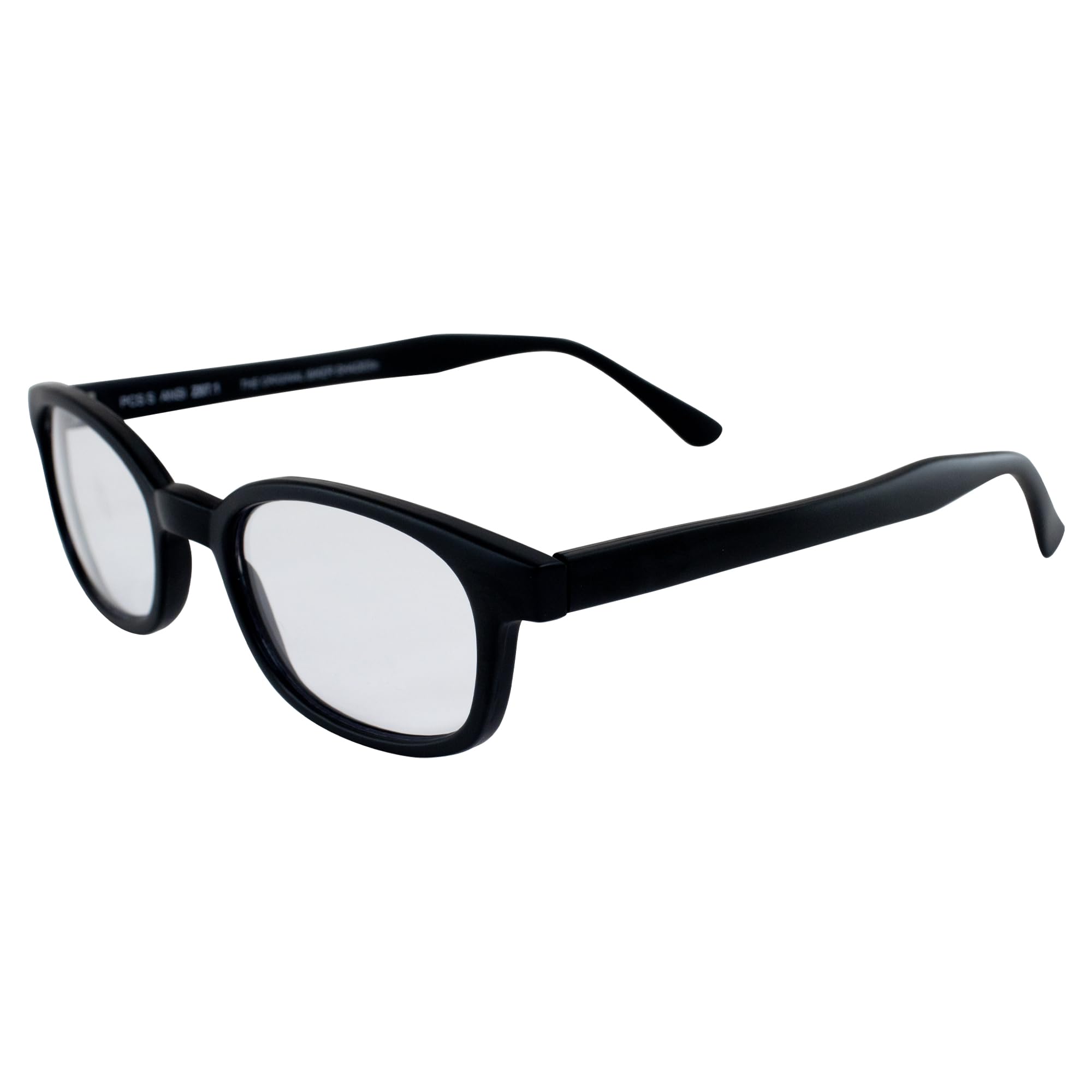 PC Sun X-Kds Biker Glasses Matte Black Frame Clear Lens