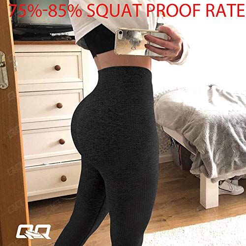 QOQ Women's Seamless Leggings High 
