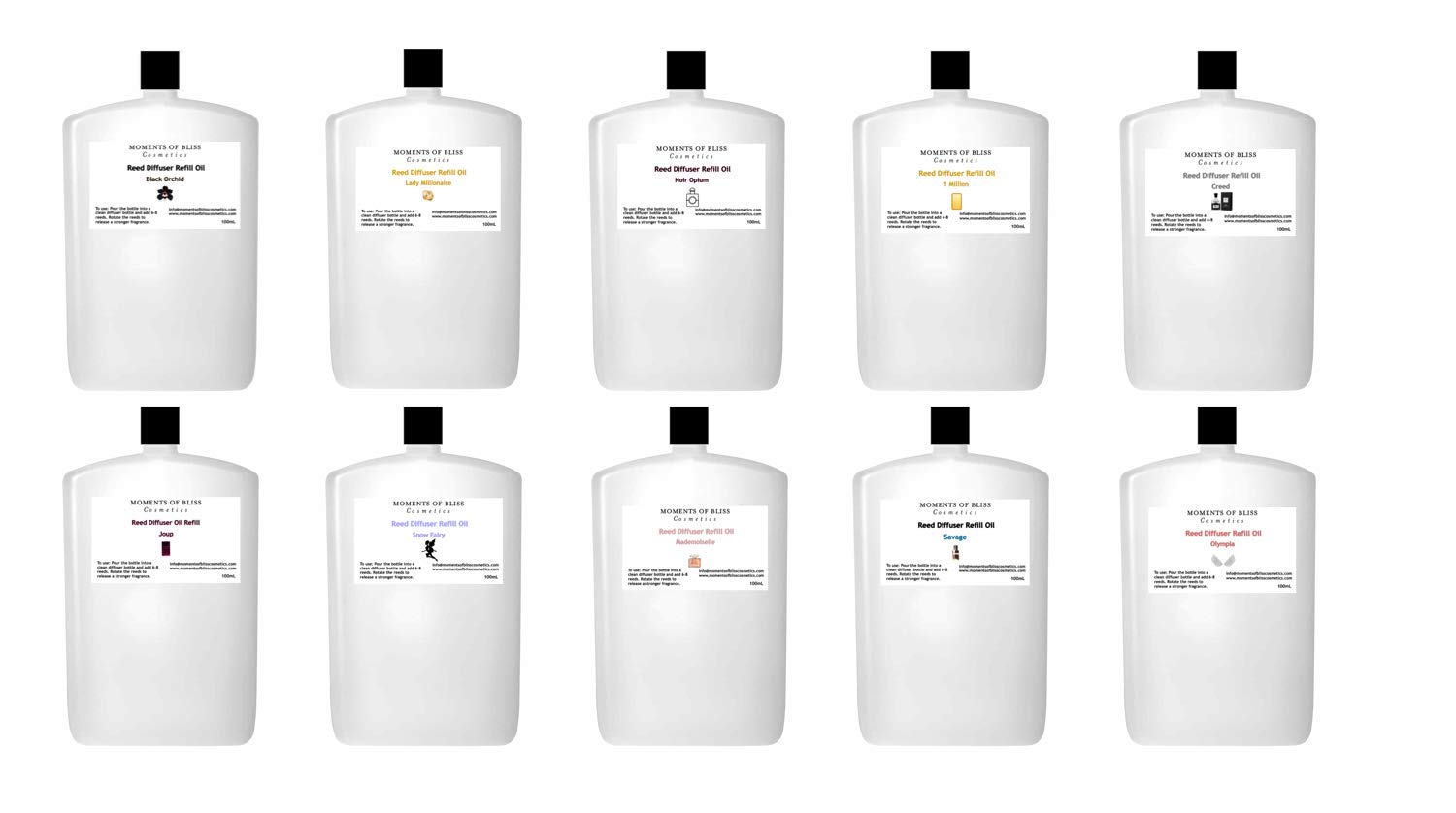 Designer & Fine Fragrance Reed Diffuser Oil Refill 100ml - Highly Concentrated (Daisy Flower)