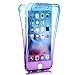 Jwest Compatible with iPhone 6S Case, Perfect Slim Fit Ultra Thin Light Dirt/Dust Proof Colorful Soft TPU Gel Case All-Round Full Body Protective Back Cover Case for 6 / 6S 4.7 inch,Blue/Purple