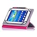 ProCase Universal 360 Rotating Stand Folio Case Cover for 7-8 inch Tablet Dragon Touch, Chromo Inc, ProntoTec, NeuTab, Nextbook, Tagital, Alldaymall, iRulu, RCA, iView Android Tablet (Pink, Magenta)