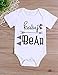 Hipealy Newborn Baby Boy Girl Clothes Baby Bear Short Sleeve White Summer Toddler Kids Outfit Sets(3-6months)