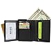 golden tai RFID Bifold Wallet 10 Credit Card Slots ID Window Genuine Leather (Bentley)