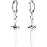 Dr's gift Sword Earring Minimalist Dagger Sword Gothic Punk Dangle Earrings for Women