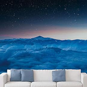 signwin Wall Mural Stars and Moon in Night...