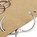 Uxcell Metal Loose Leaf Binder Locking Rings Keyring 3.5-inch Inner Diameter, 10 Pieces (a16031400ux2055)