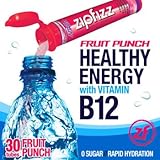 Zipfizz Healthy Energy Drink Mix, (Fruit Punch, 30-Count)
