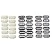 YONNA 12pcs U Shape Iron Snap Clips For Feather Hair Extensions Wigs Weft