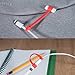 [3-Pack] FRTMA for Apple Pencil Cap / Apple Pencil Horn Cap Holder / Lightning Cable Adapter Tether for iPad Pro Pencil, Red