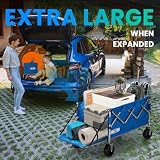 Overmont 300L Folding Festival Trolley Cart All-Terrain 330L Load 150KG view 4