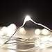Cooo Led Fairy Lights Battery Operated String Lights, 16 Pack 20 Mini Led Firefly Starry Fairy String Christmas Lights 7.2Ft Silver Wire Small Rice Light for Wedding Bedroom Party Decor - Warm White