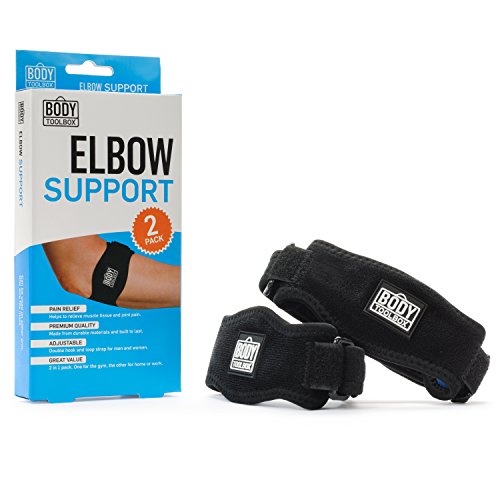 2 Tennis Elbow Brace Pain Relief Strap Band Golf Pickleball Arm Tendonitis Wrap