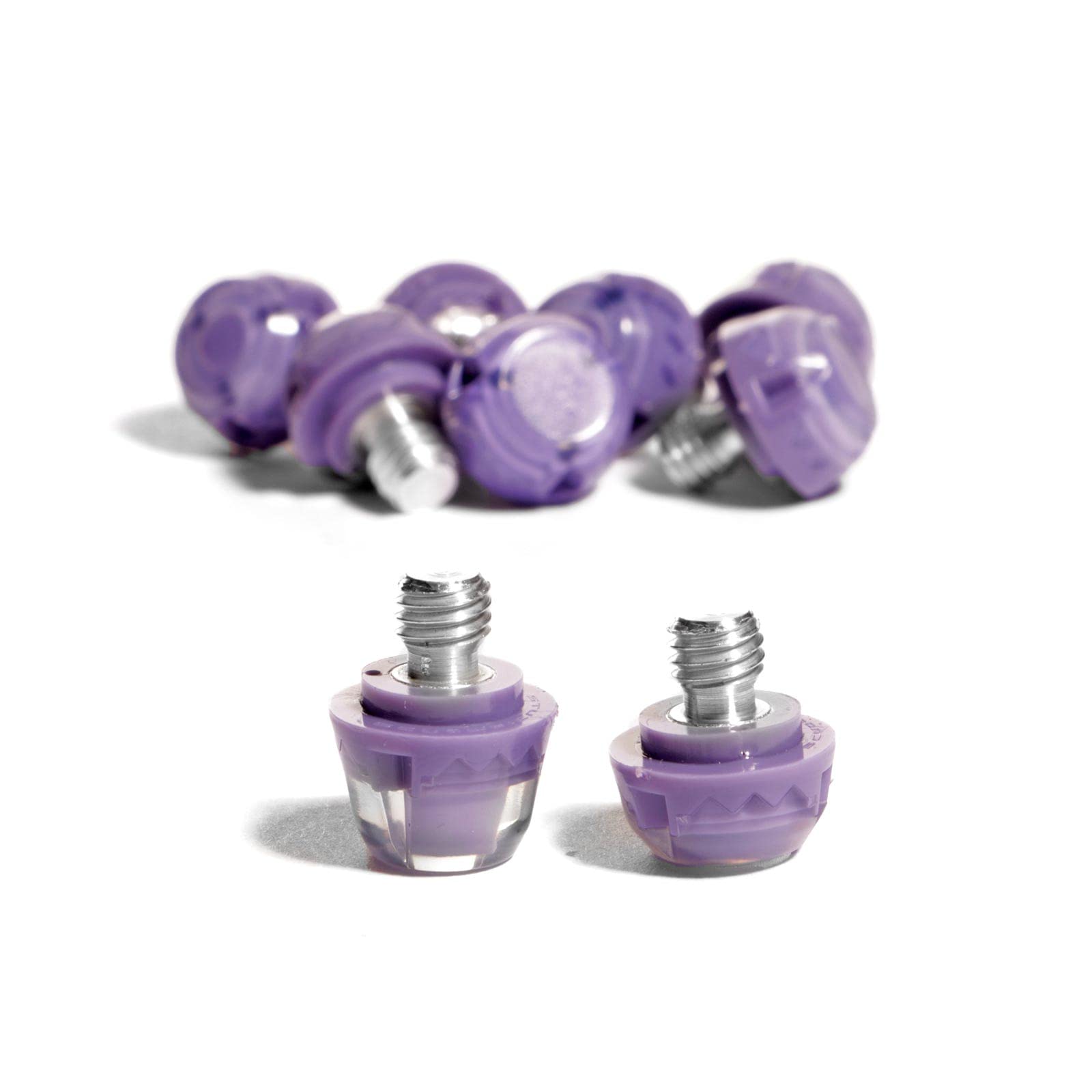 STUDIAMONDS TPU Football Studs-14X Replacement Football Cleats-TPU Studs (Translucent Purple)